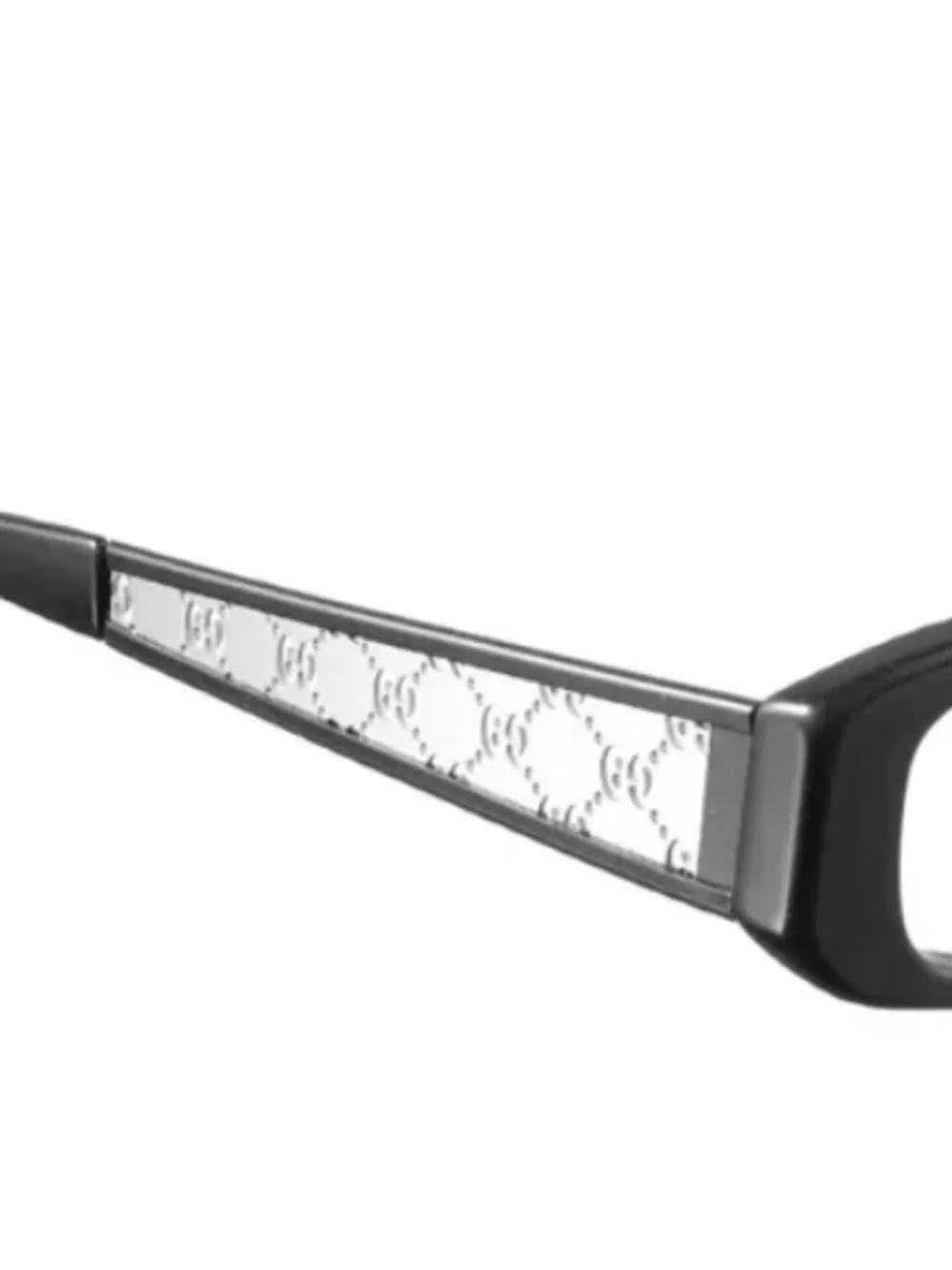 Gucci Black Silver Monogram Vintage Glasses
